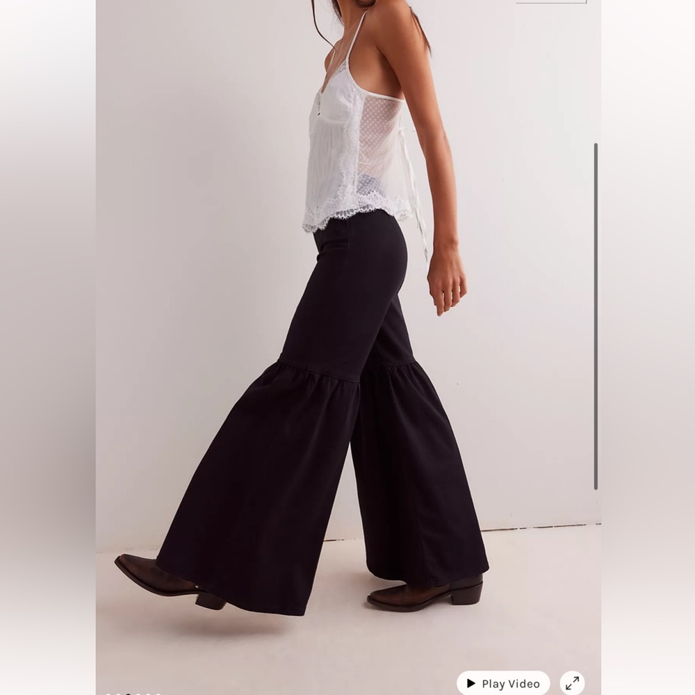 We The Free People Paradise Valley Flare High Ride Jeans 27 - Picture 2 of 7